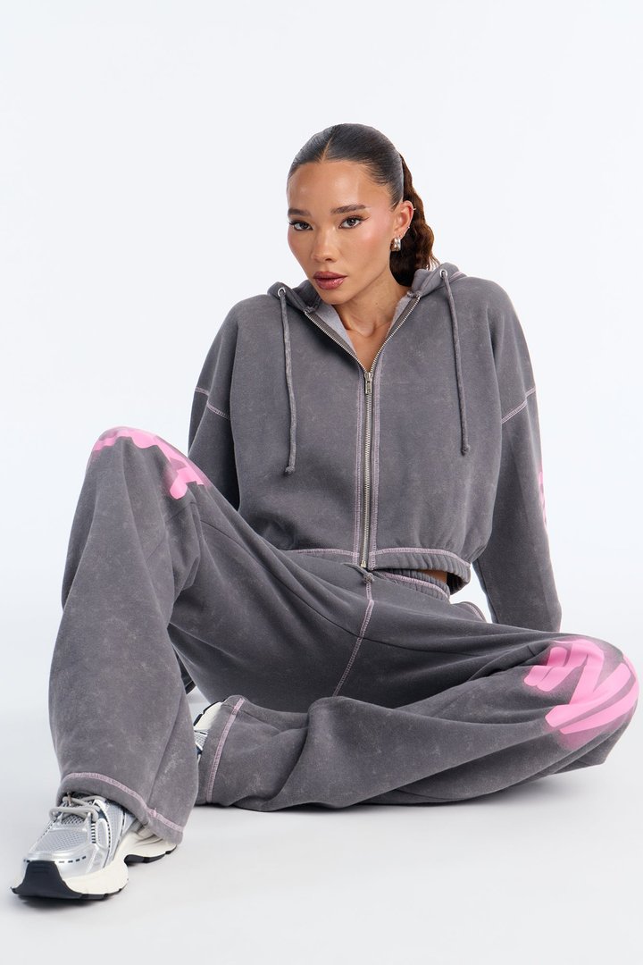 Saint Fleece Pant Set - Charcoal