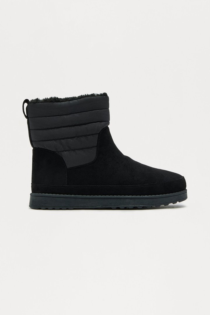 Rebel Step Faux Suede Boot - Black