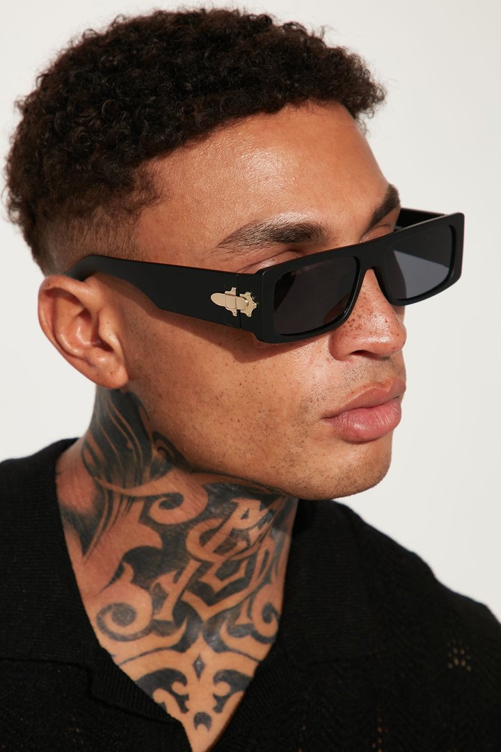 Poker Face Sunglasses - Black
