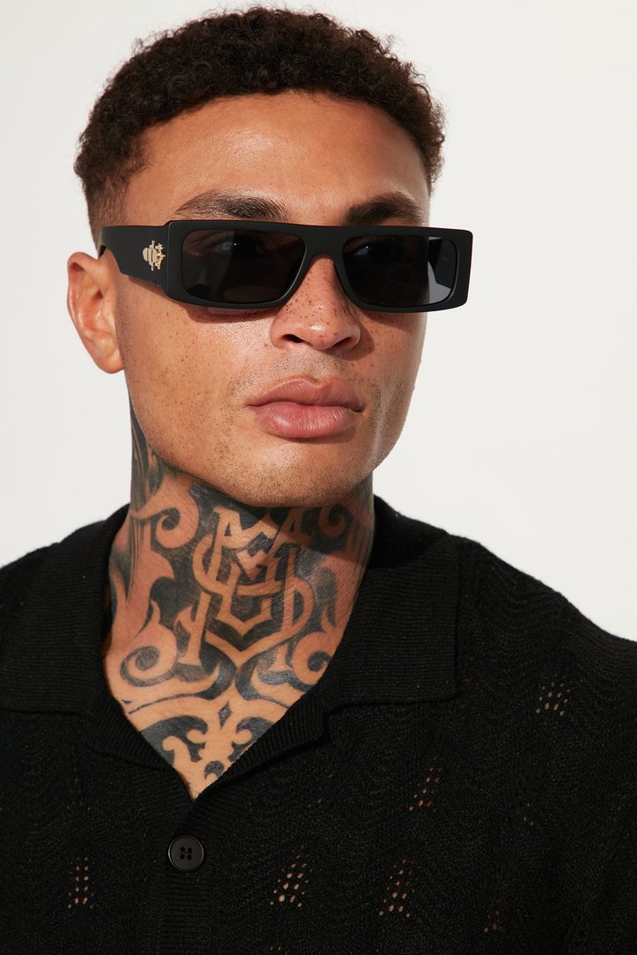 Poker Face Sunglasses - Black