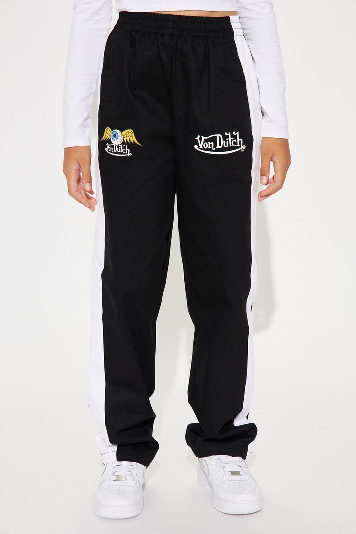 Mini Von Dutch Track Pants - Black/White