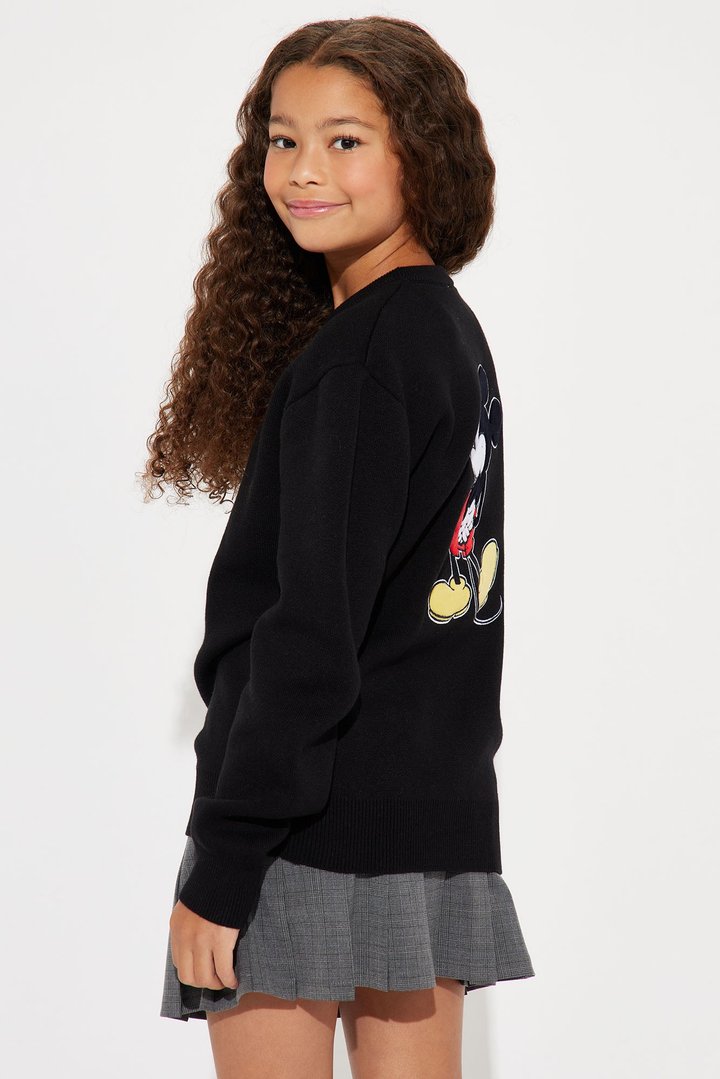 Mini Mickey Mouse Front And Back Sweater - Black/combo