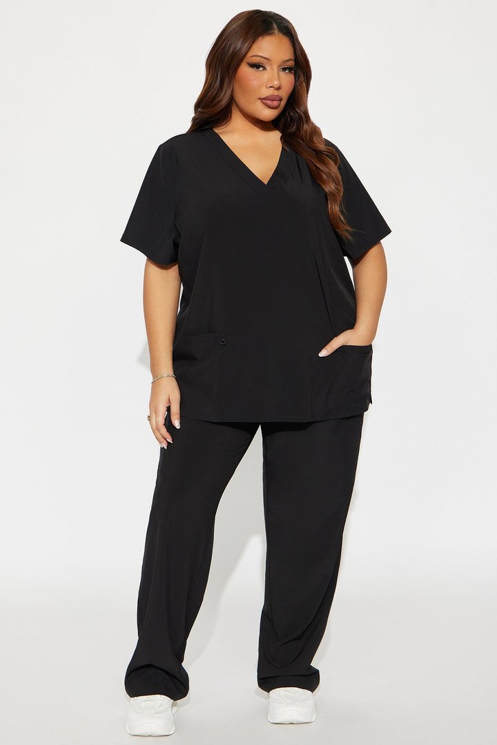 On Call Stretch Uniform Scrub Set - Black