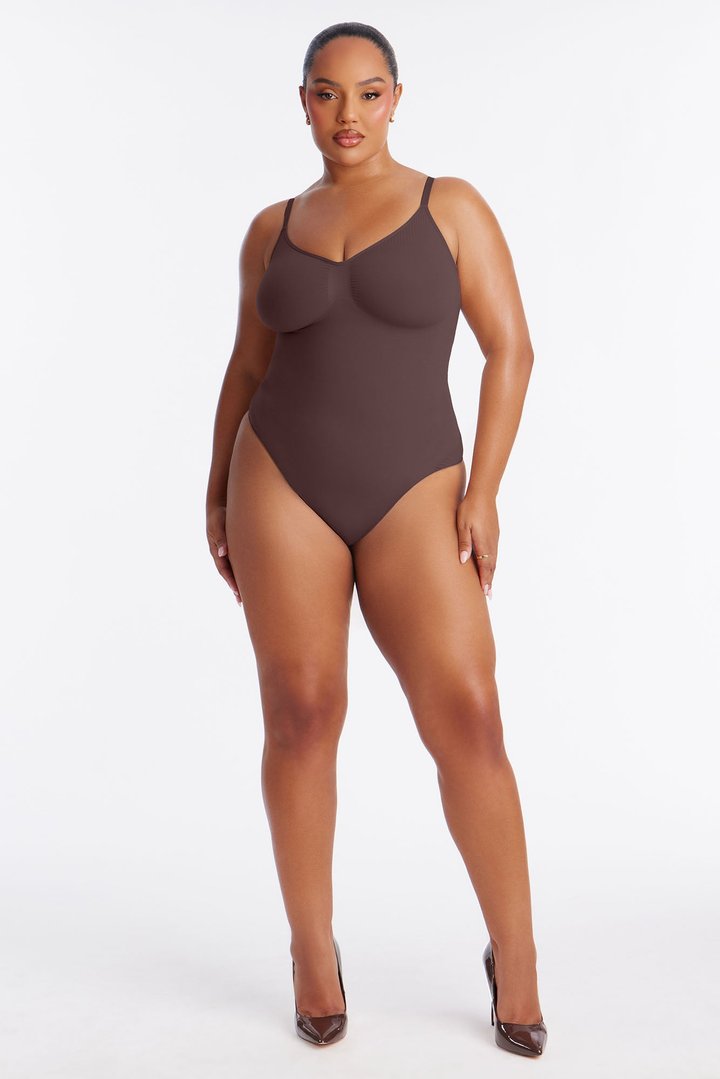 Nova Sculpt Seamless Strong Compression Thong Bodysuit - Coco