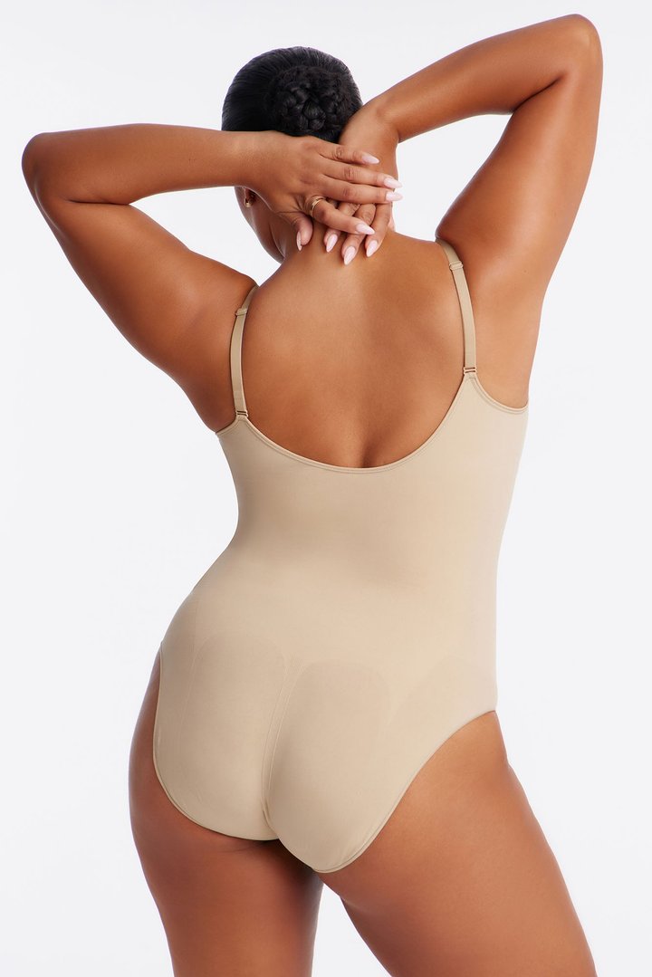 Nova Sculpt Seamless Strong Compression Brief Bodysuit - Sand