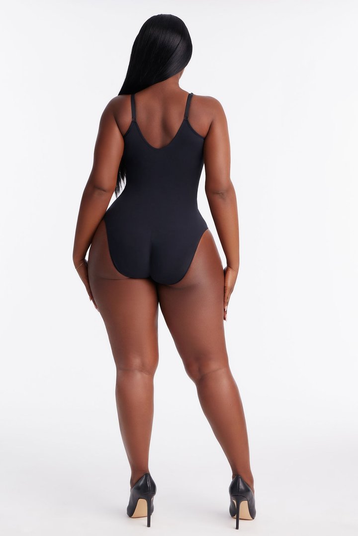 Nova Sculpt Seamless Strong Compression Brief Bodysuit - Black