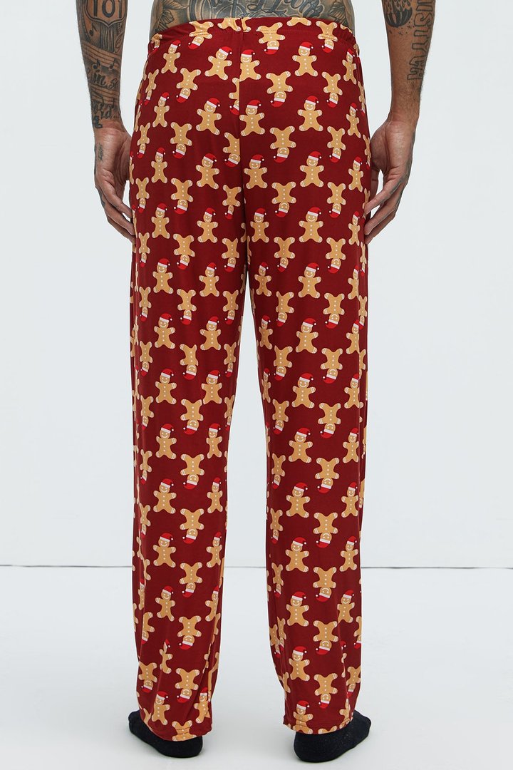 Gingerbread Family Holiday PJ Set - Black/combo