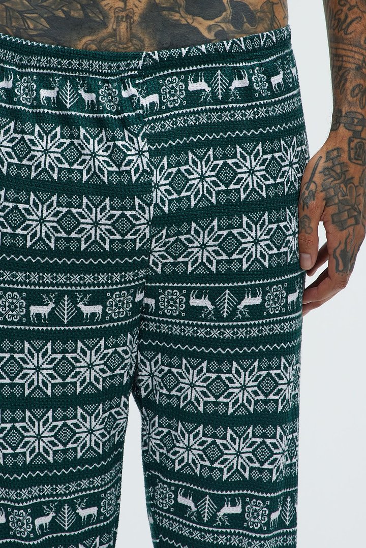 Holiday Feeling Christmas Holiday PJ Set - Green