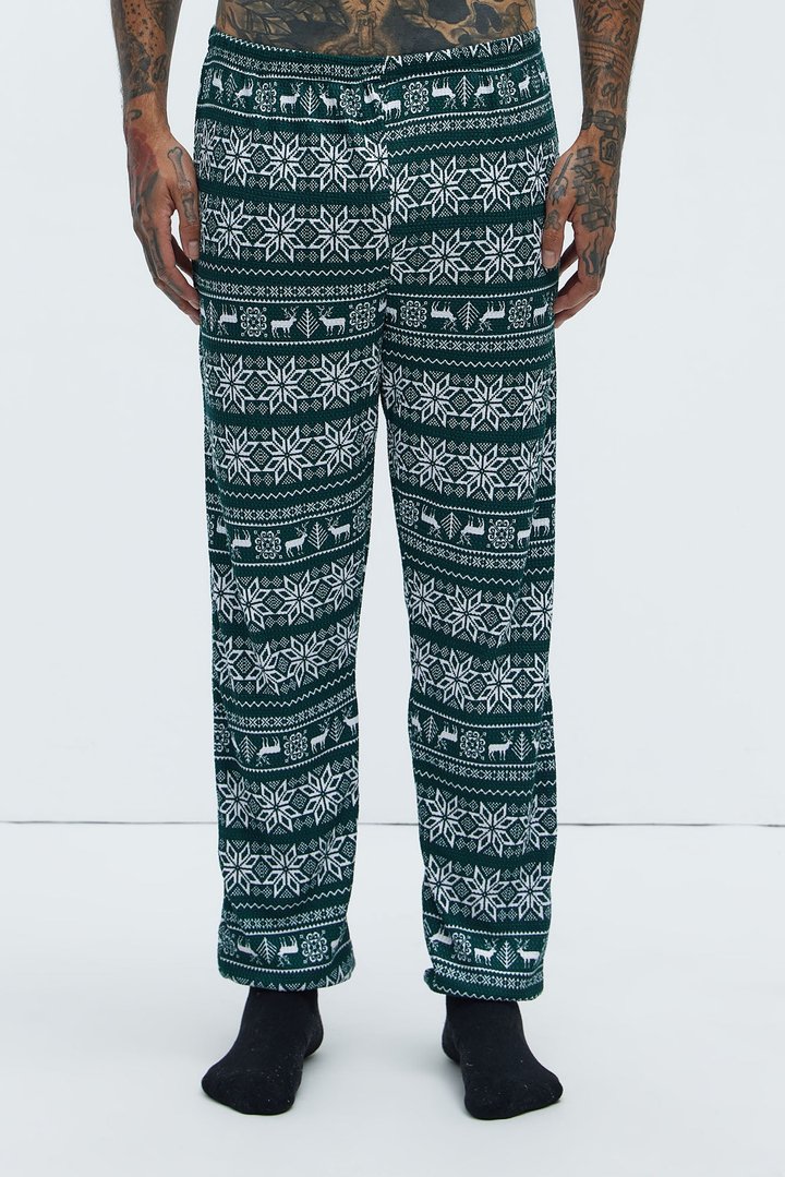 Holiday Feeling Christmas Holiday PJ Set - Green