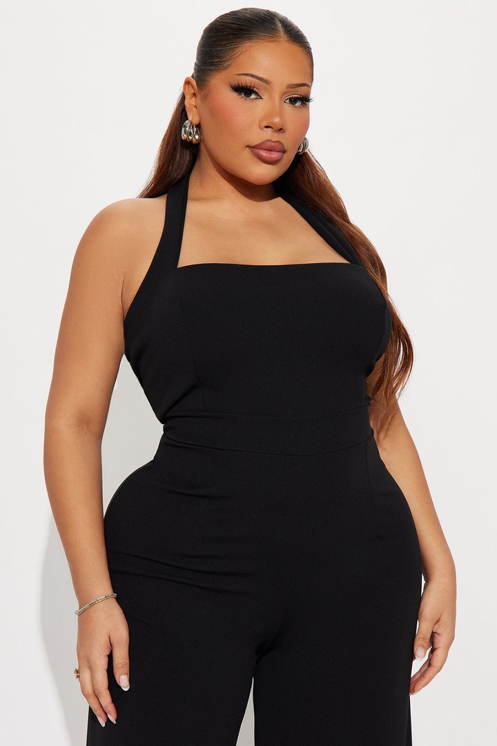 Cater To Me Jumpsuit - Black