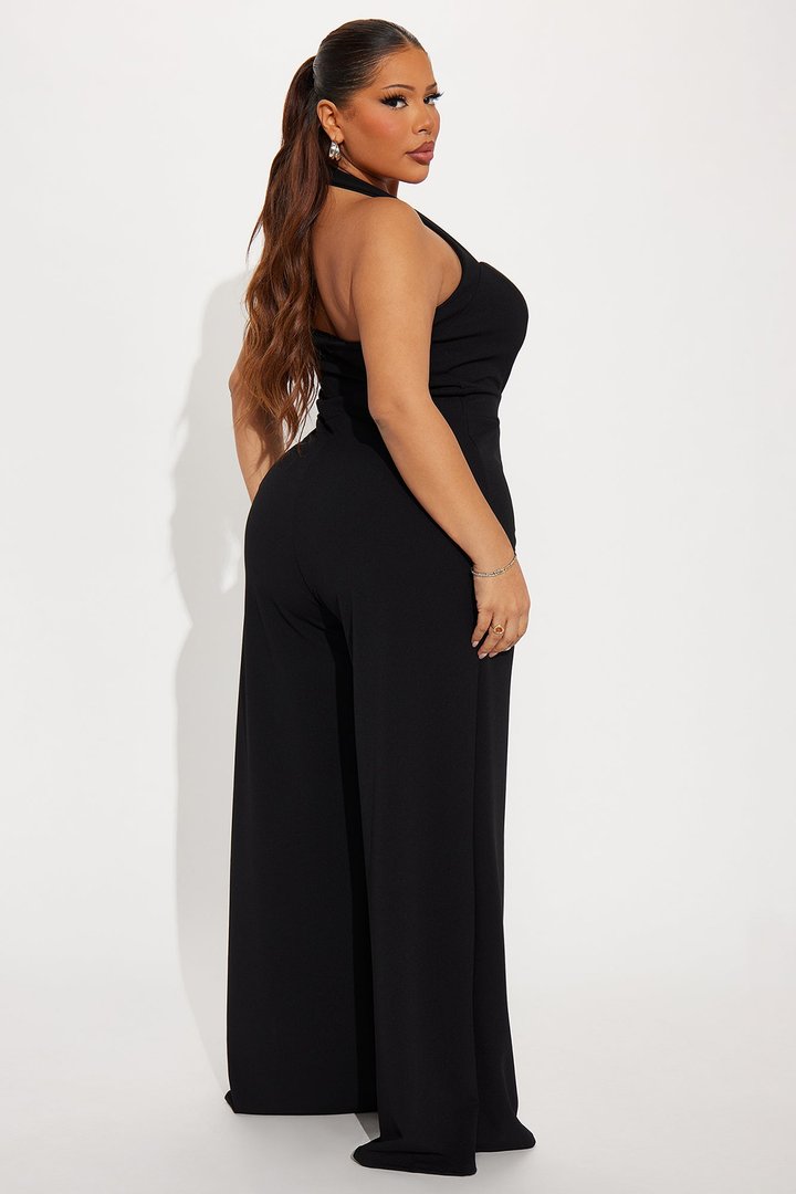 Cater To Me Jumpsuit - Black