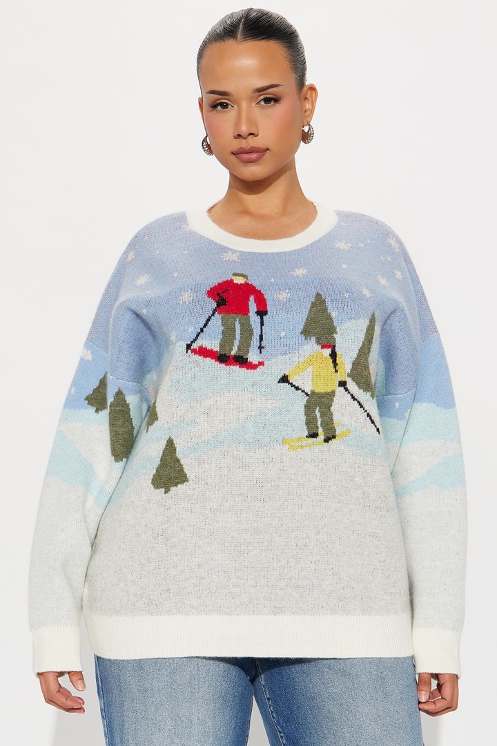 Ski Date Sweater - Multi Color