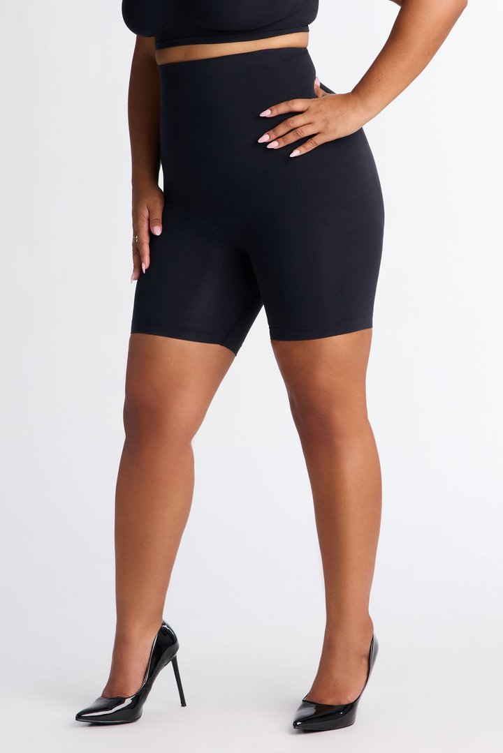 Nova Sculpt Seamless Strong Compression Thigh Shaper - Black