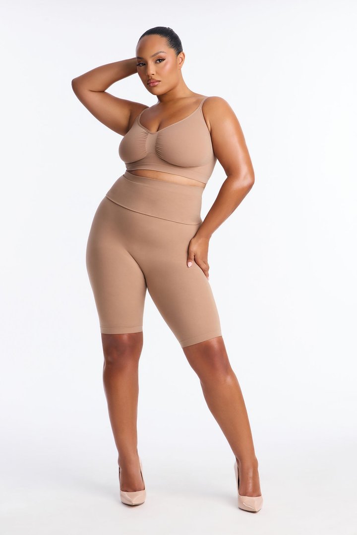 Nova Sculpt Seamless Strong Compression Bralette - Nude