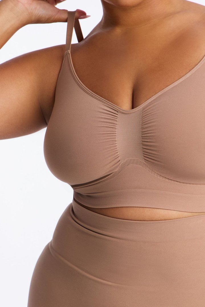Nova Sculpt Seamless Strong Compression Bralette - Nude