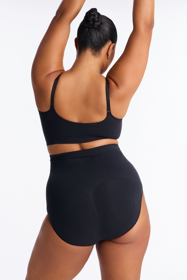 Nova Sculpt Seamless Strong Compression High Waisted Brief - Black