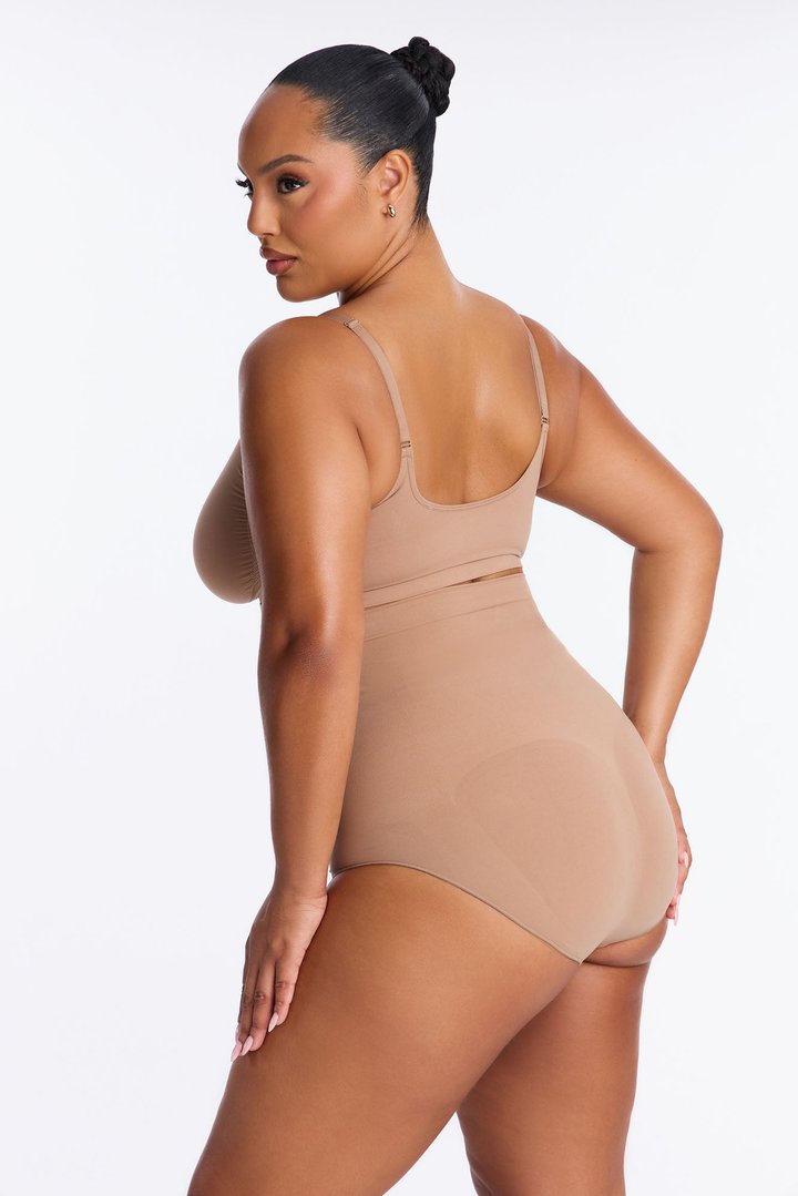 Nova Sculpt Seamless Strong Compression High Waisted Brief - Nude