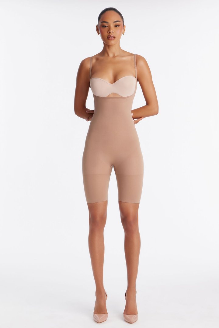 Nova Sculpt Seamless Strong Compression Butt Lifting Bodysuit - Nude