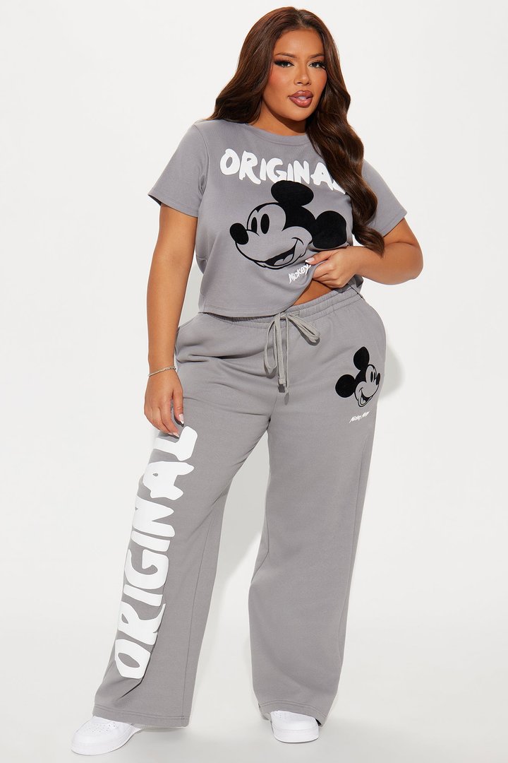 Mickey Mouse Puff Print Sweatpant - Grey