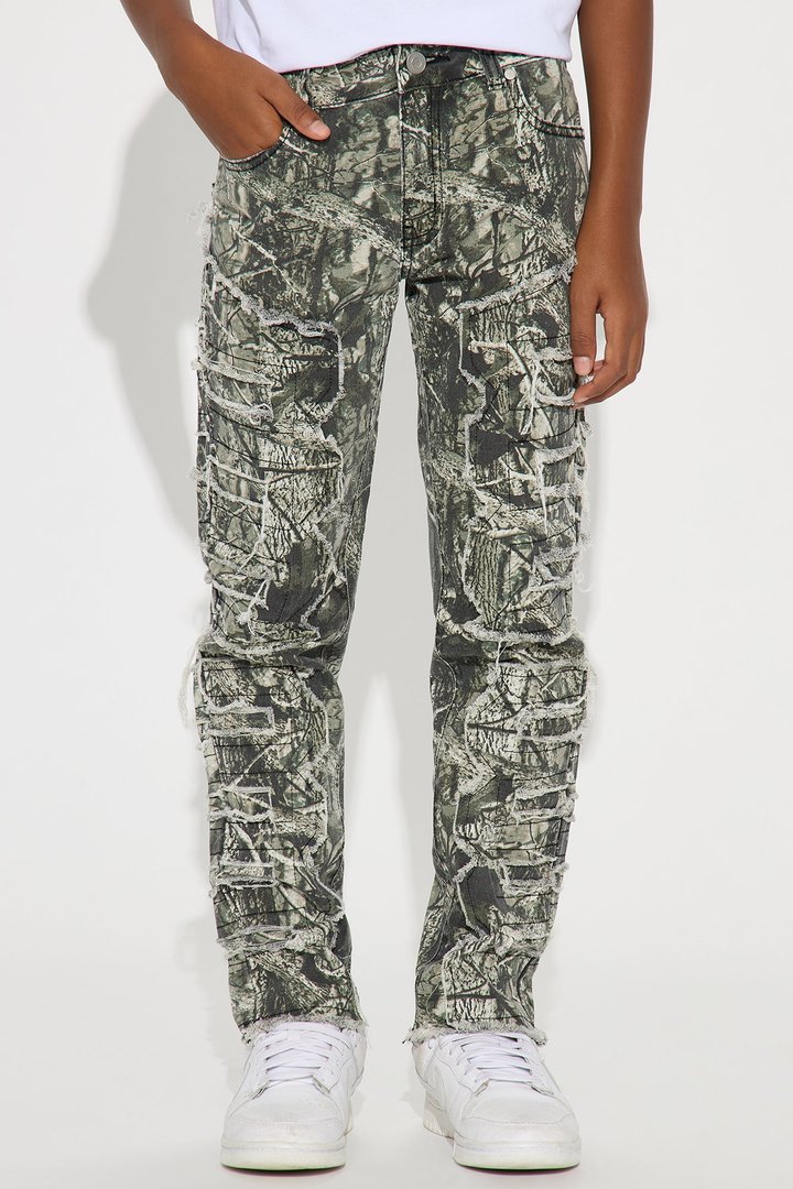 Mini Own It Distressed Jeans - Camouflage