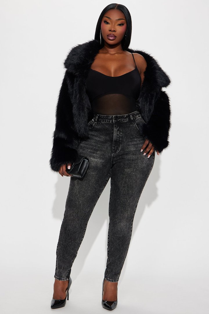 Tall San Diego Sculpting High Rise Stretch Skinny Jeans - Black