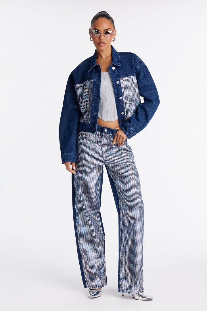 Dazzling Dream Denim Jacket - Dark Wash