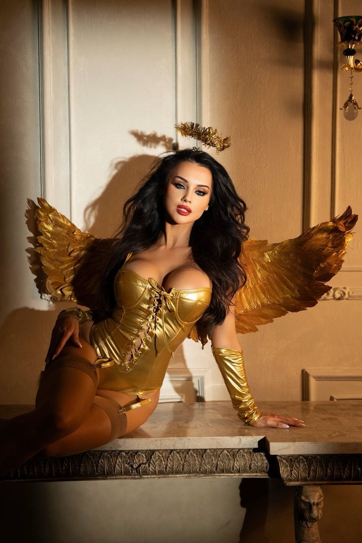 Angel Energy 4 Piece Costume Set - Gold