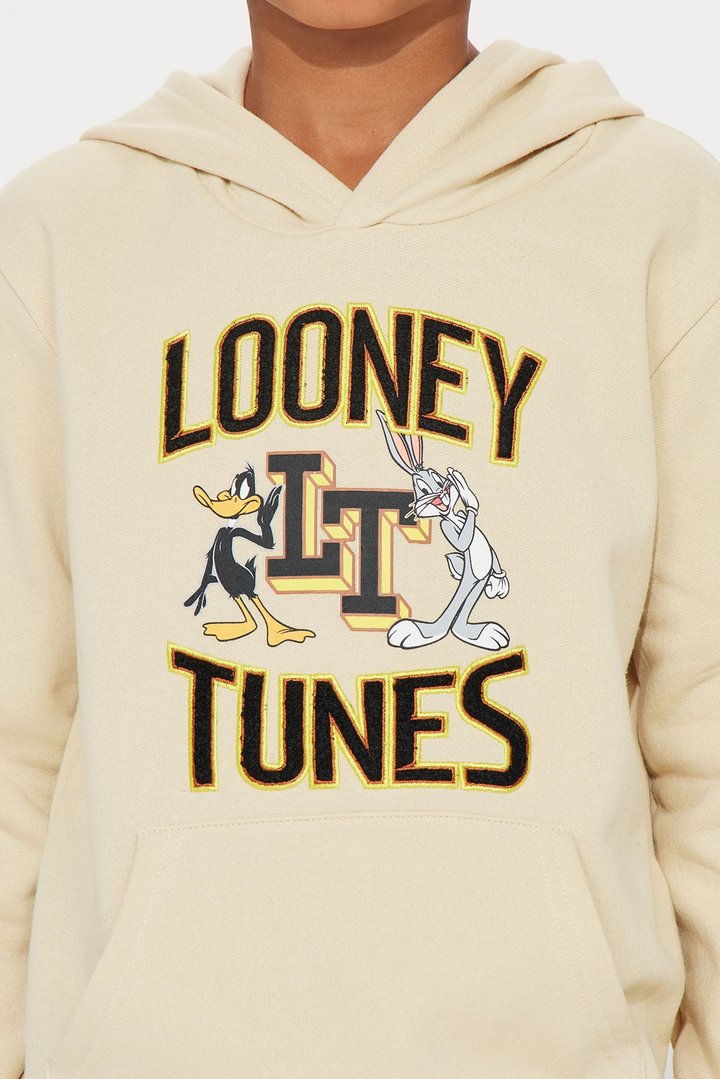 Mini Looney Tunes Chenille Hoodie - Sand