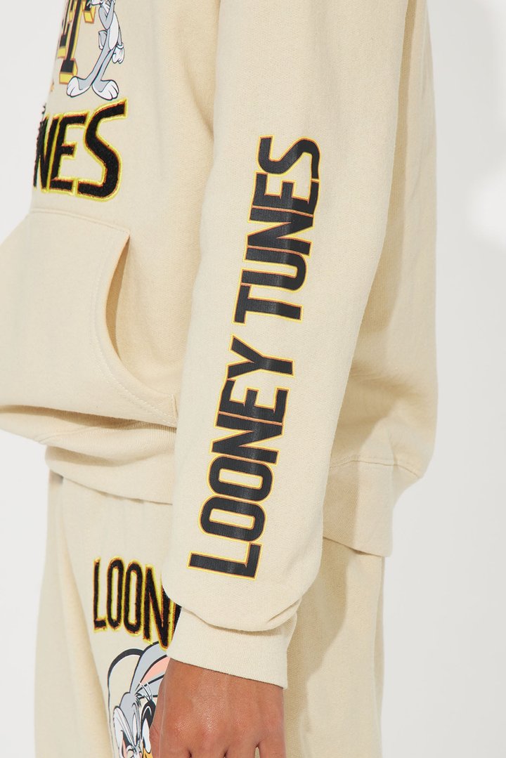 Mini Looney Tunes Chenille Hoodie - Sand