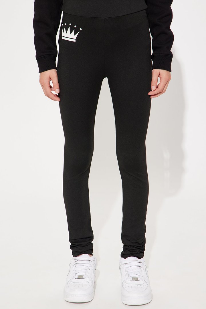Mini Family Goals Crown Legging - Black