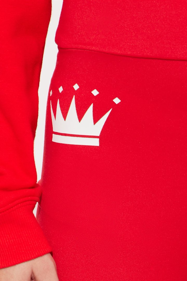 Mini Family Goals Crown Legging - Red