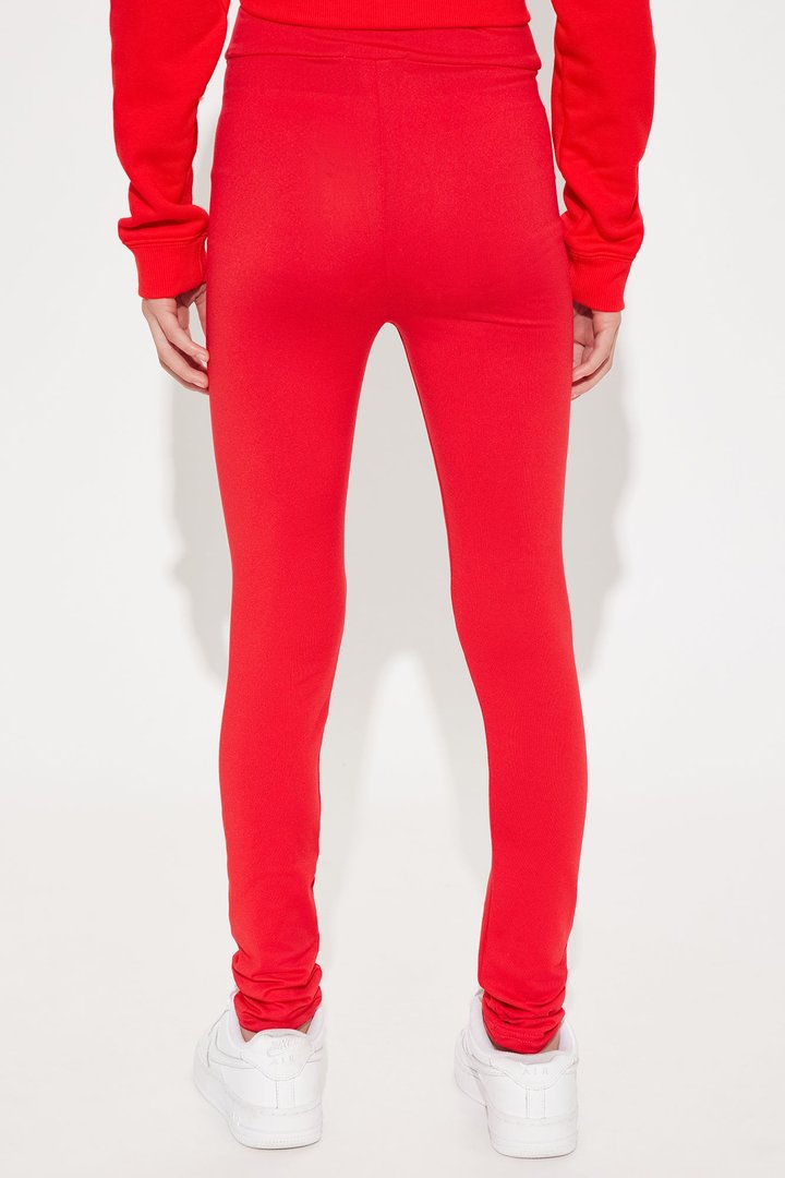 Mini Family Goals Crown Legging - Red