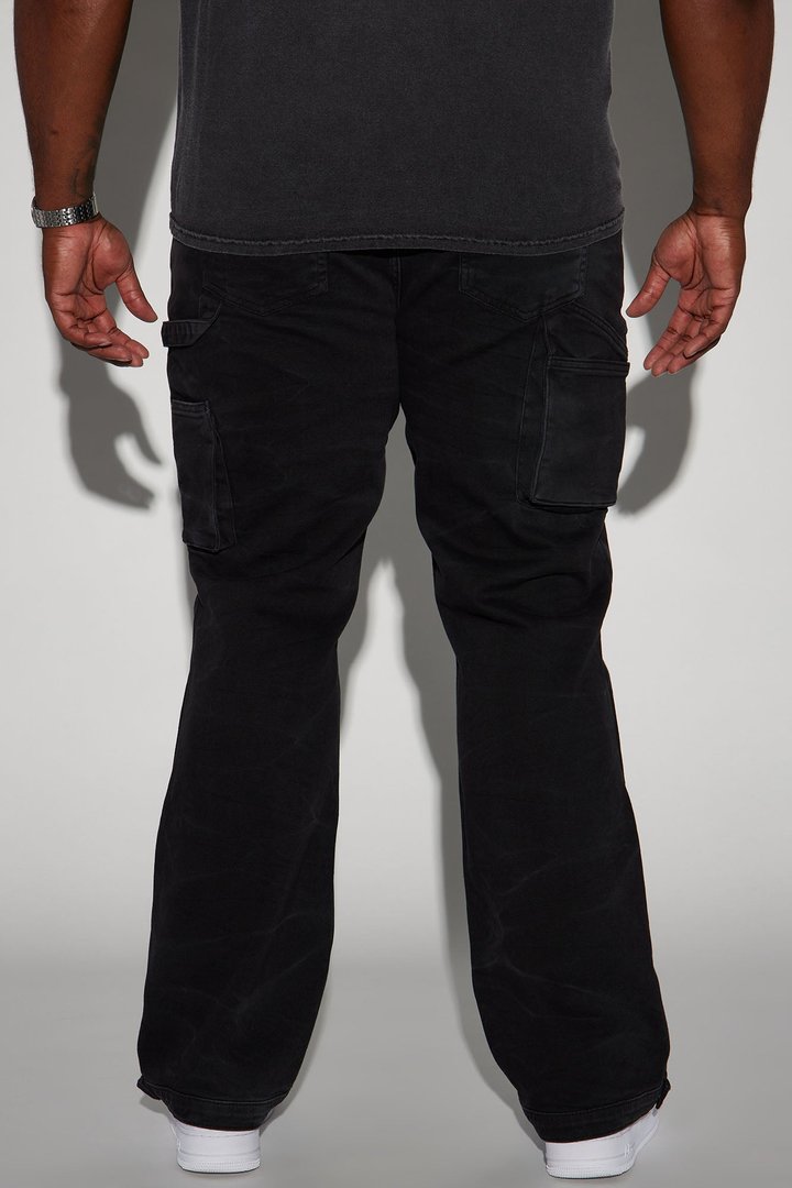 Indestructible Slim Flare Carpenter Pants - BlackWash