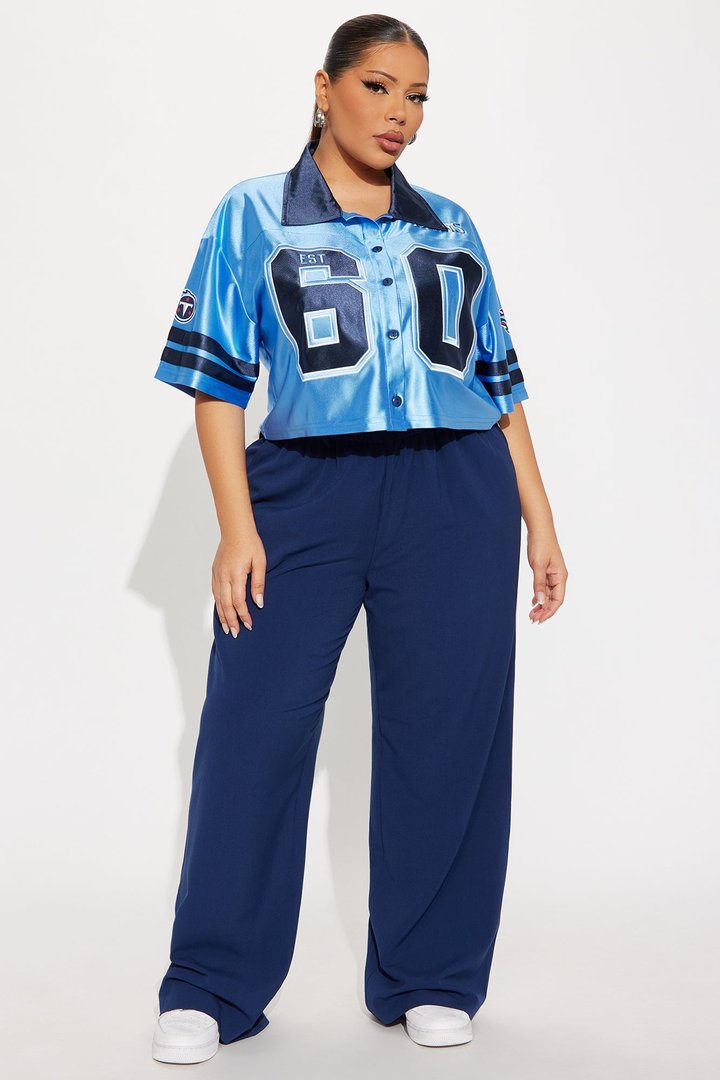 NFL Titans Cropped Shirt - Blue