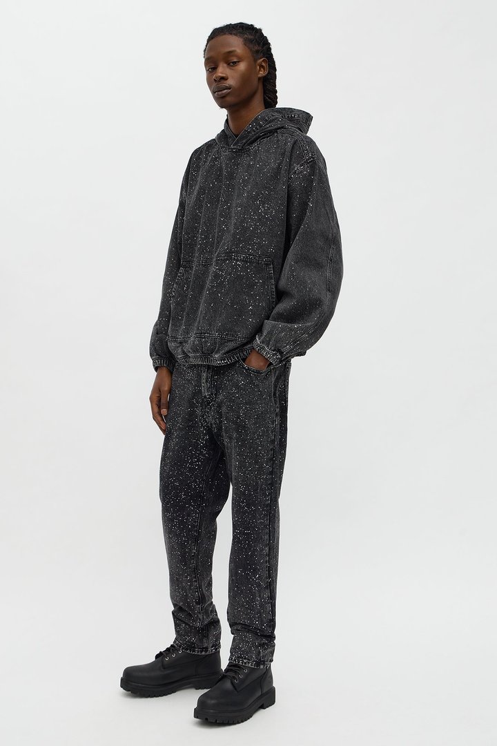 Shimmering Nights Denim Pull Over Jacket - Black Wash