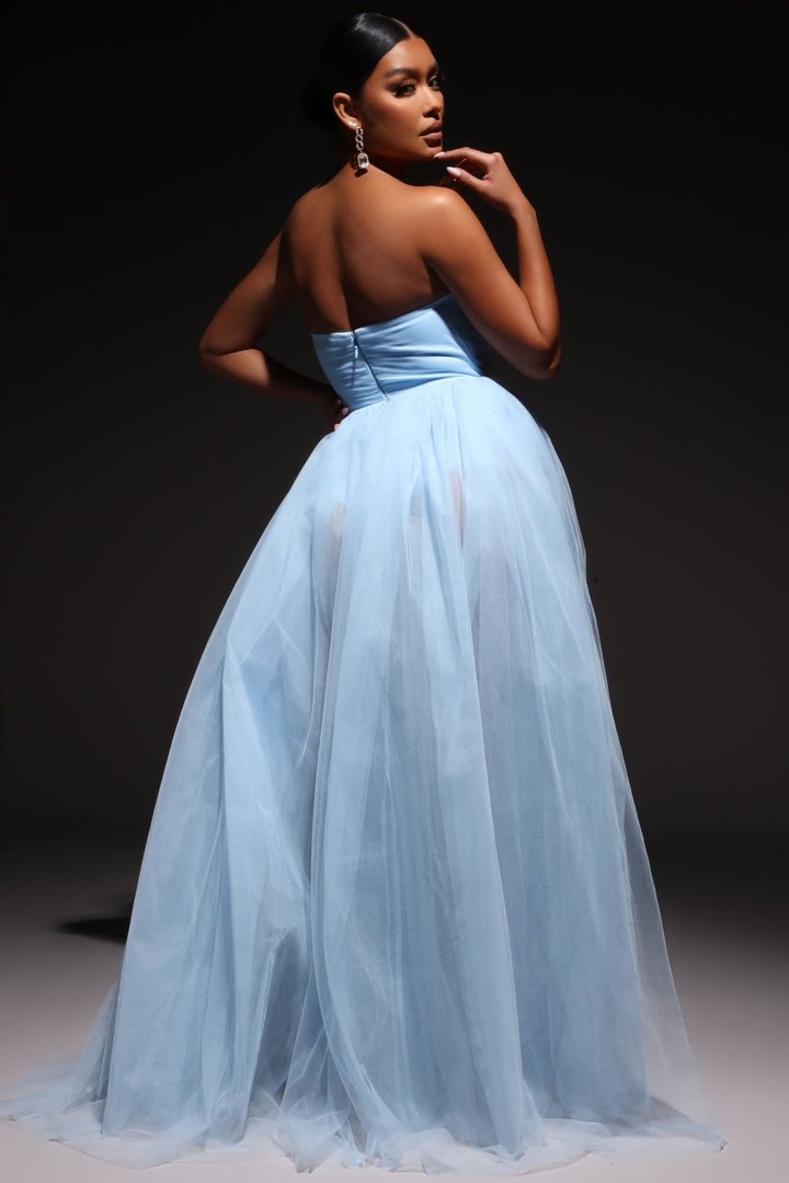 Elle Tulle Gown - Blue