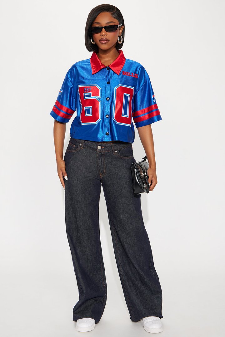 NFL Buffalo Bills Cropped Shirt - Blue/combo