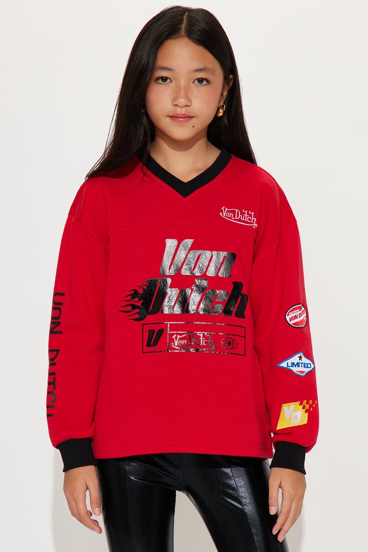 Mini Von Dutch Race Mode Sweatshirt - Red