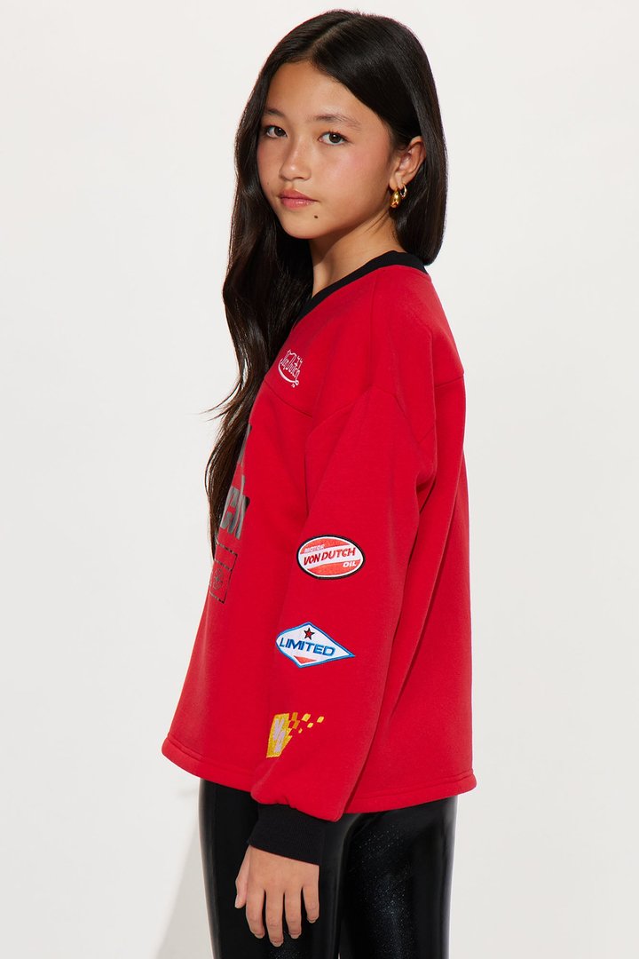 Mini Von Dutch Race Mode Sweatshirt - Red