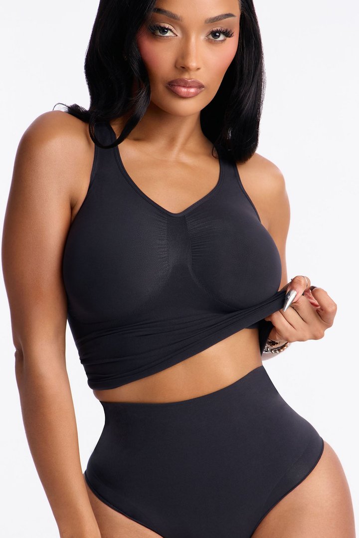 Nova Sculpt Seamless Strong Compression Shaping Tank - Black