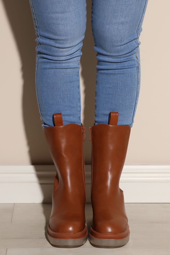 Do Better Flat Booties - Tan