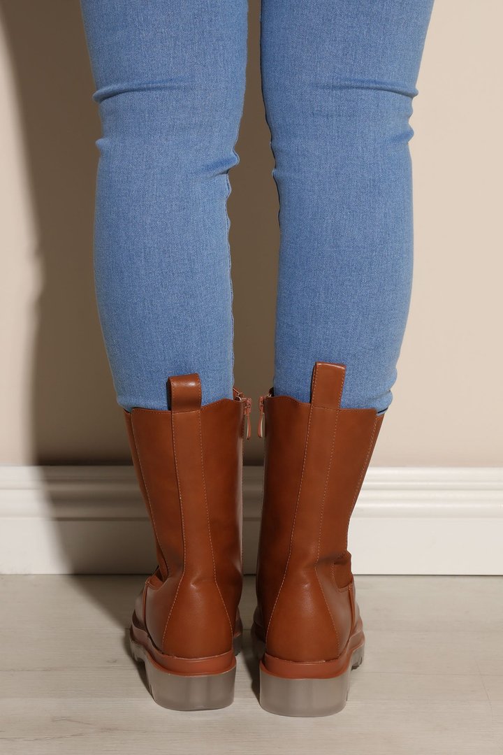 Do Better Flat Booties - Tan