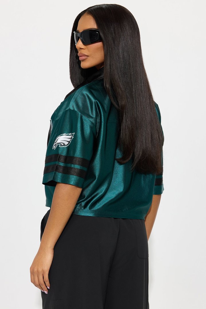 NFL Philadelphia Eagles Cropped Shirt - Green/combo
