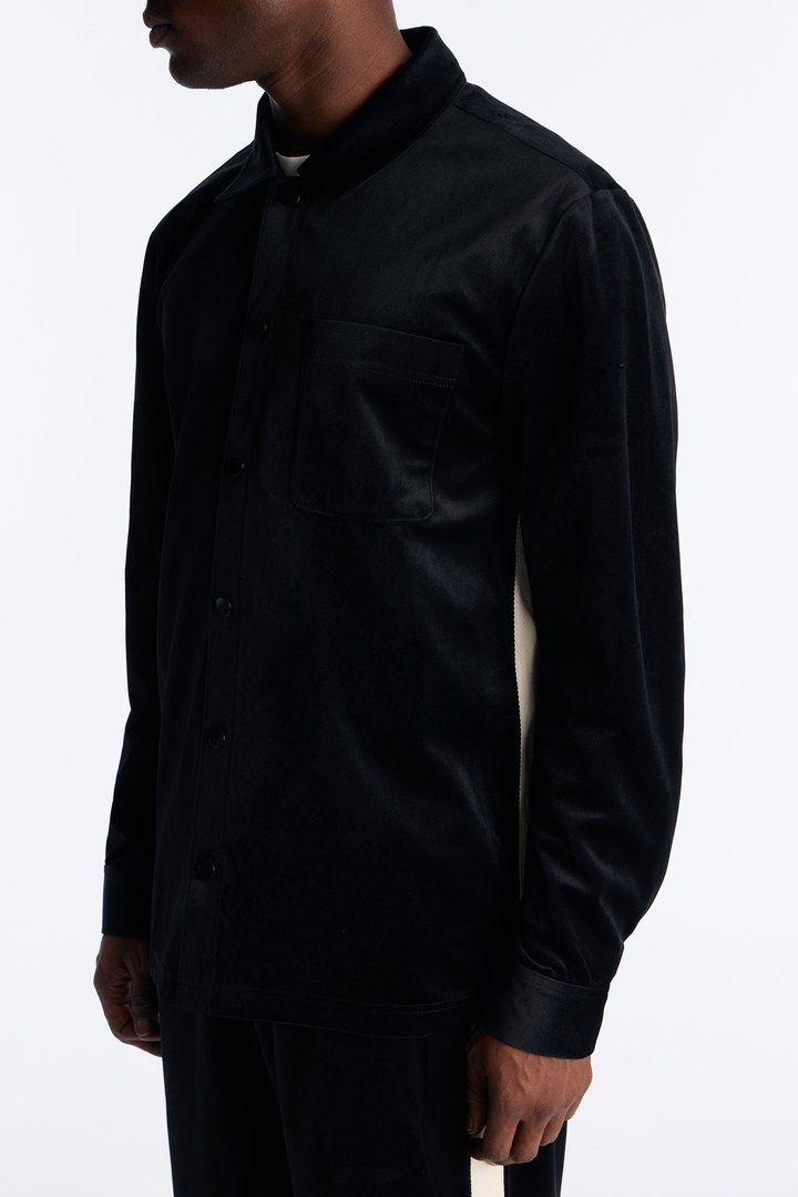 Crescent Button Up Shirt - Black