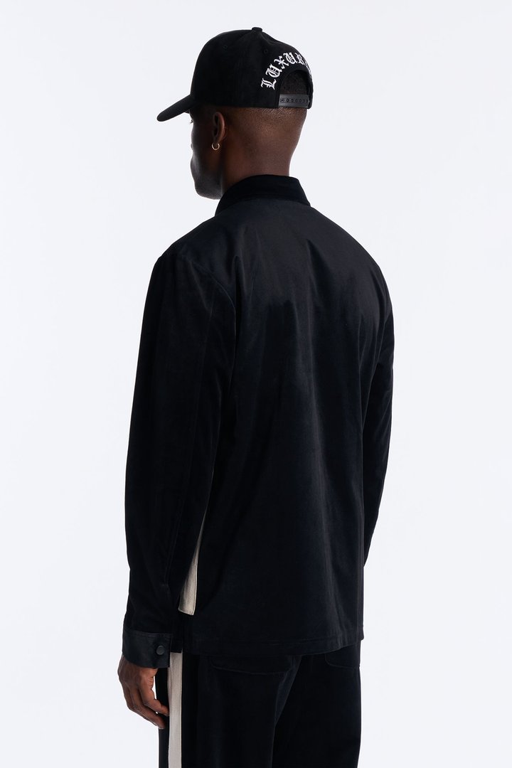 Crescent Button Up Shirt - Black