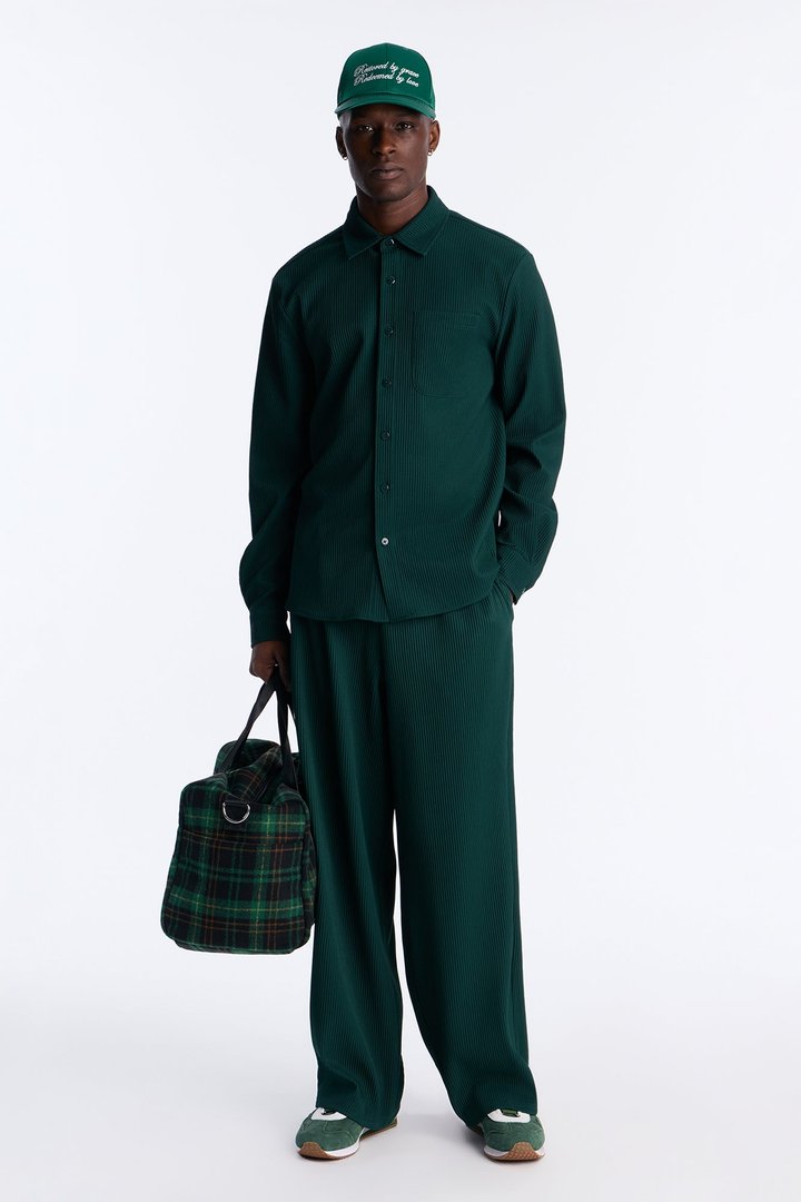 Show Up Long Sleeve Shirt - Hunter Green