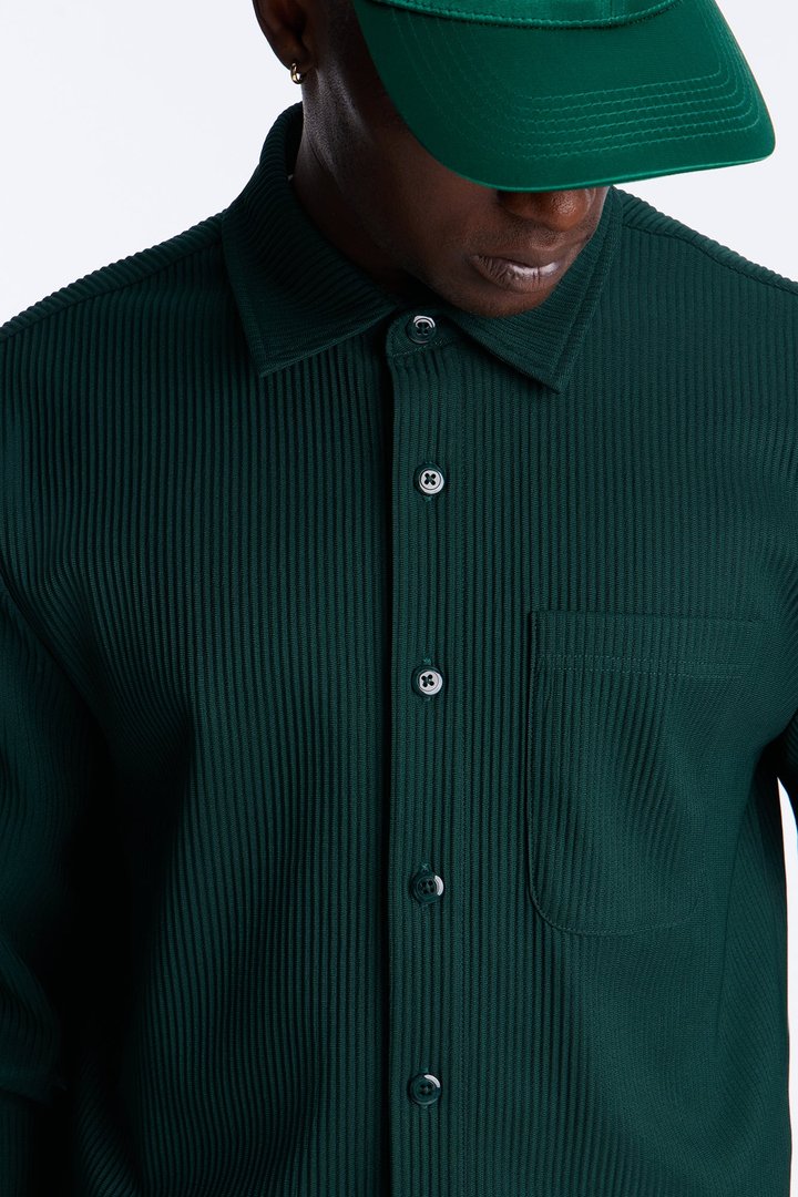 Show Up Long Sleeve Shirt - Hunter Green