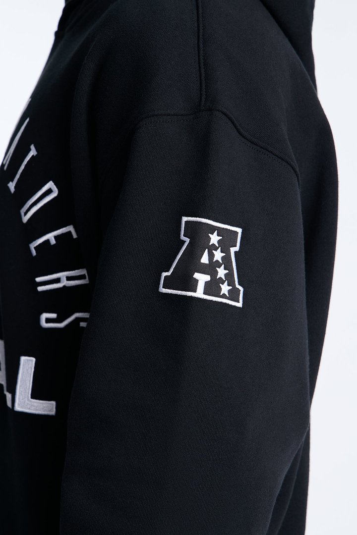 Raiders Barrel Roll Oversized Hoodie - Black