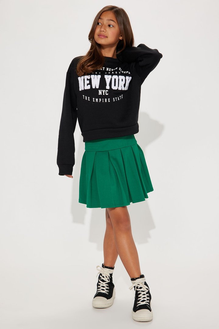 Mini Good Girl Pleated Skirt - Kelly Green