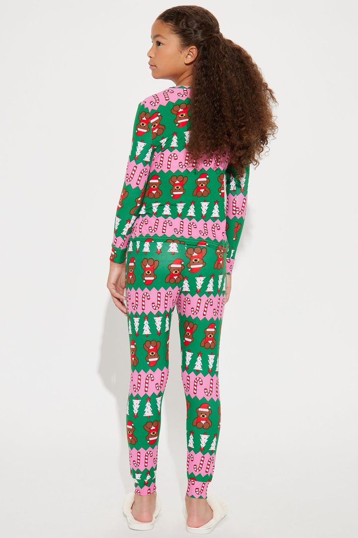 Mini Sweetest Treat 2 Piece Pant Set - Red/combo